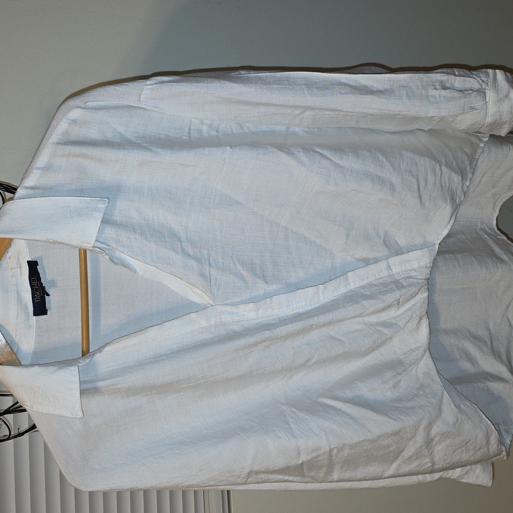 RACHEL Rachel Roy White Blouse Womens XL (Jacqueline # 11) - Picture 3 of 5